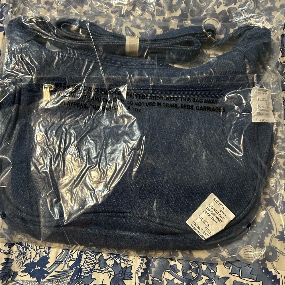Blue Denim Shoulder Bag -NEW
